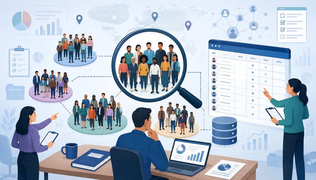 Target population and sampling frame analysis for survey research